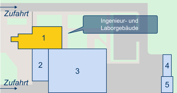 Lageplan des CEI-Geländes